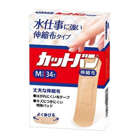 切割創可貼，彈性布型，34片裝（中）