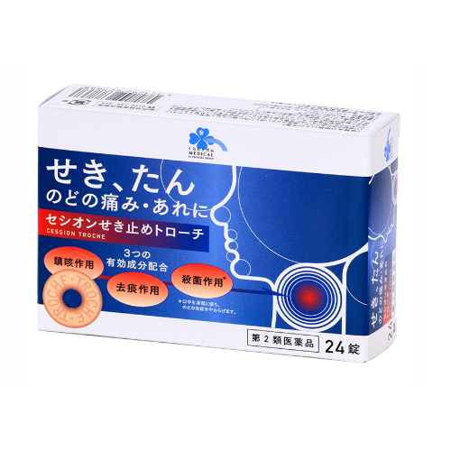 健榮製藥 kurashi-rhythm MEDICAL [第2類藥品] Cession止咳含片24片