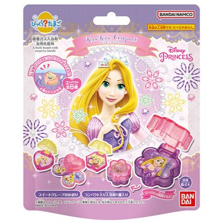 万代惊喜？ Egg Disney 公主长发公主闪亮粉盒