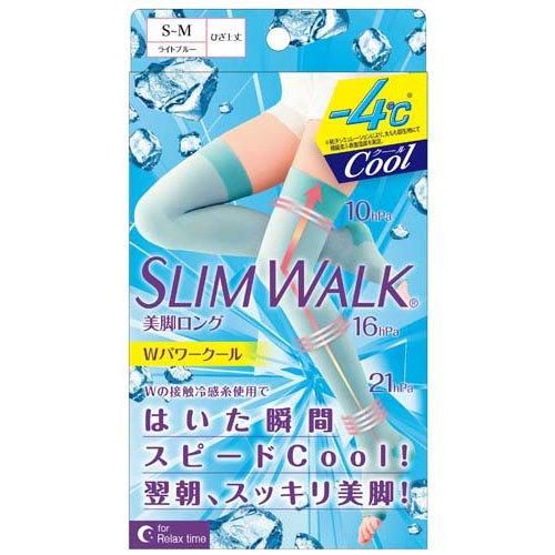 Slim Walk Beautiful Legs Long W Power Cool Light Blue 1 pair (2 pieces)