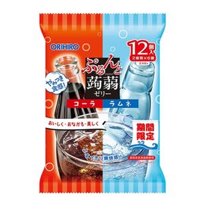 푸른과 蒟蒻 젤리 파우치 콜라 + 라무네 20g × 12 개