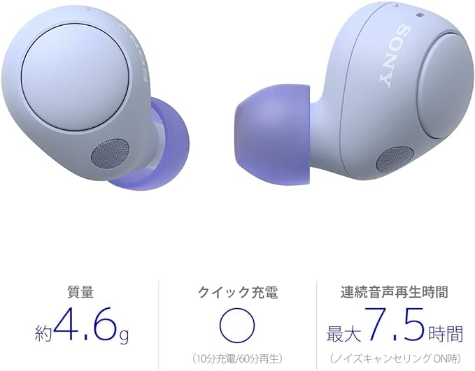 Sony WF-C700N Noise Canceling Truly Wireless Earbuds - Lavender