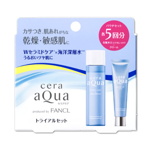 FANCL kurashi-rhythm Cera Aqua 試用套裝乳液非常滋潤保濕提升霜各 5 次