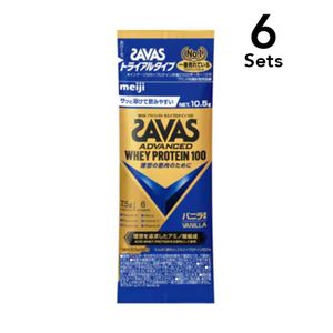 [Set of 6] Zavas Advanced Whey Protein 100 Vanilla Flavor Trial Type 10.5g
