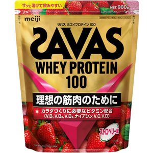더 목욕 유청 단백질 100 딸기 맛 980g