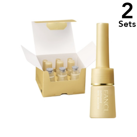 [Set of 2] FANCL Intensive Skin Booster (1st Agent Powder 0.3g x 3 bottles, 2nd Agent Essence 10ml x 3 bottles, Dropper Cap x 3 bottles)