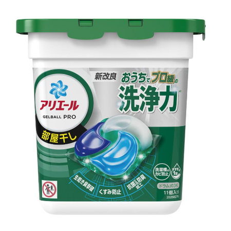 아리에르 젤볼 프로 실내건조용 본품 11개입 세탁세제