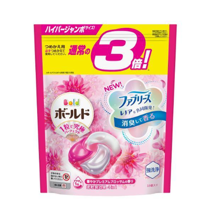볼드 젤볼 4D 화려한 프리미엄 블로섬 향 리필 하이퍼 점보 33개입 세탁세제