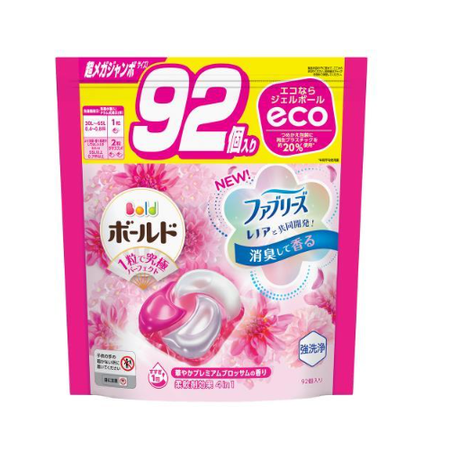 Bold Gel Ball 4D Premium Blossom Refill Super Mega Jumbo 92 pieces Laundry Detergent