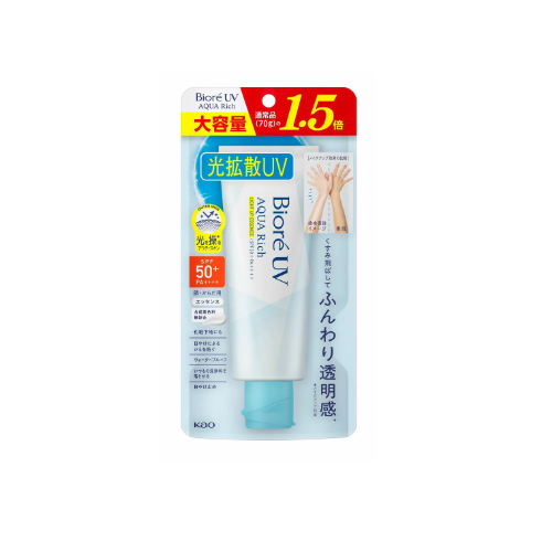 Biore UV Aqua Rich Light Up Essence Large Capacity 105g SPF50+・PA++++