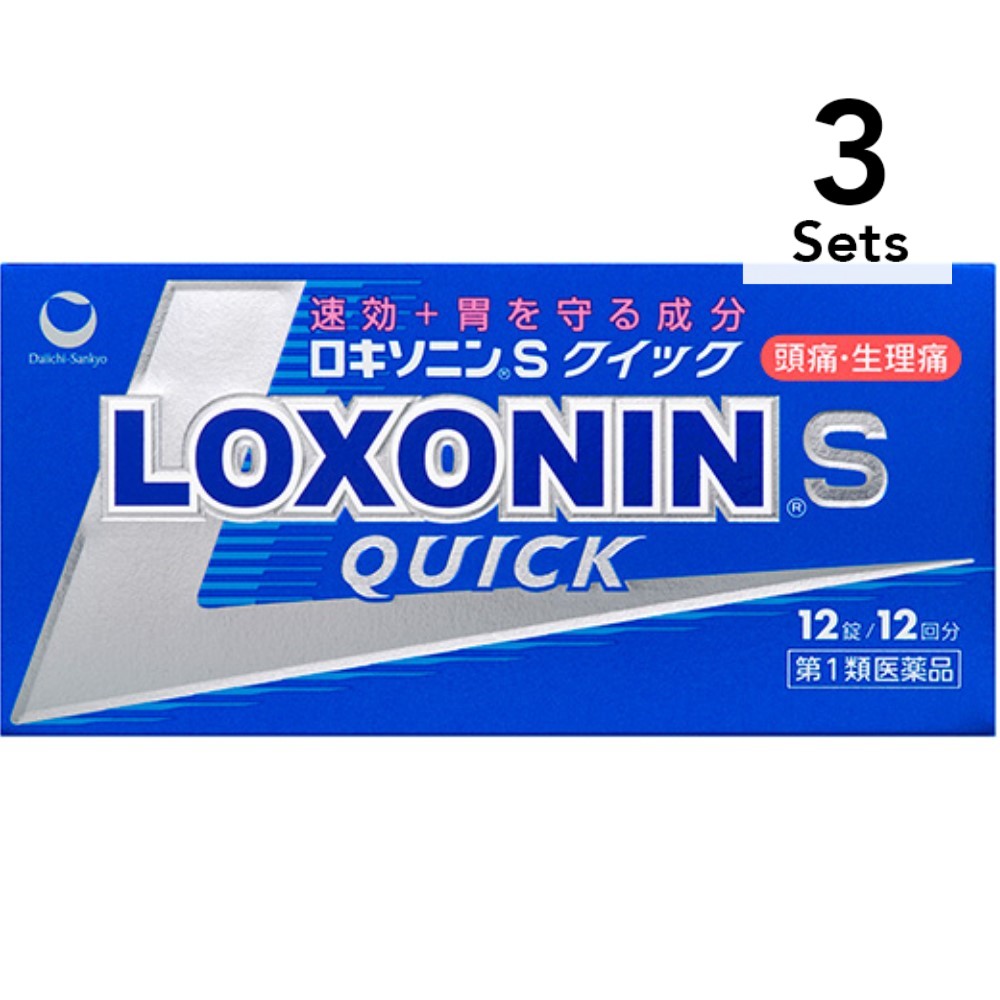 第一三共健康護理 [ 3入組] [第1類醫藥品] Loxonin S Quick 12 片