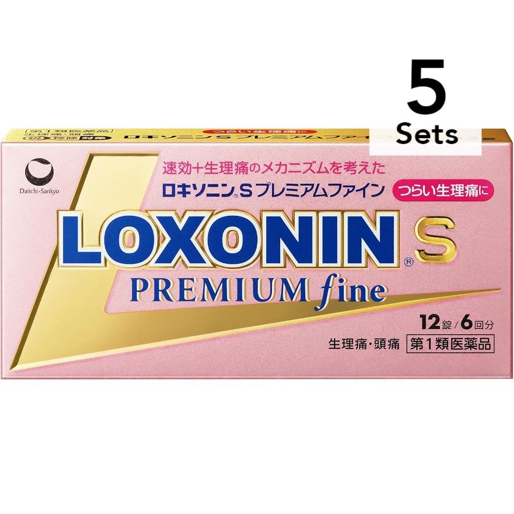 [5 件装] [第 1 类药物] Loxonin S Premium Fine 12 片