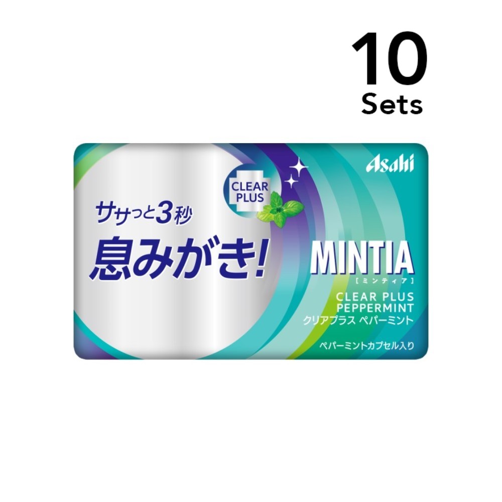 朝日食品集團 MINTIA [10 件裝] Mintia Clear Plus 薄荷 50 粒