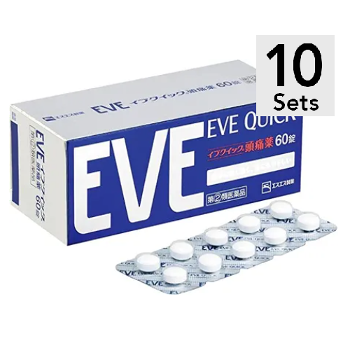 [Set of 10] [Designated Class 2 Pharmaceuticals] Evequick Headache Medicine 60 tablets