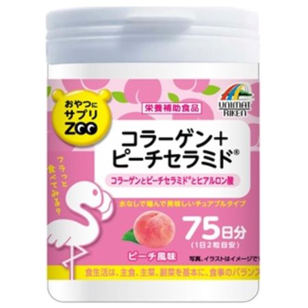おやつにサプリZOO コラーゲン+ピーチセラミド 150粒