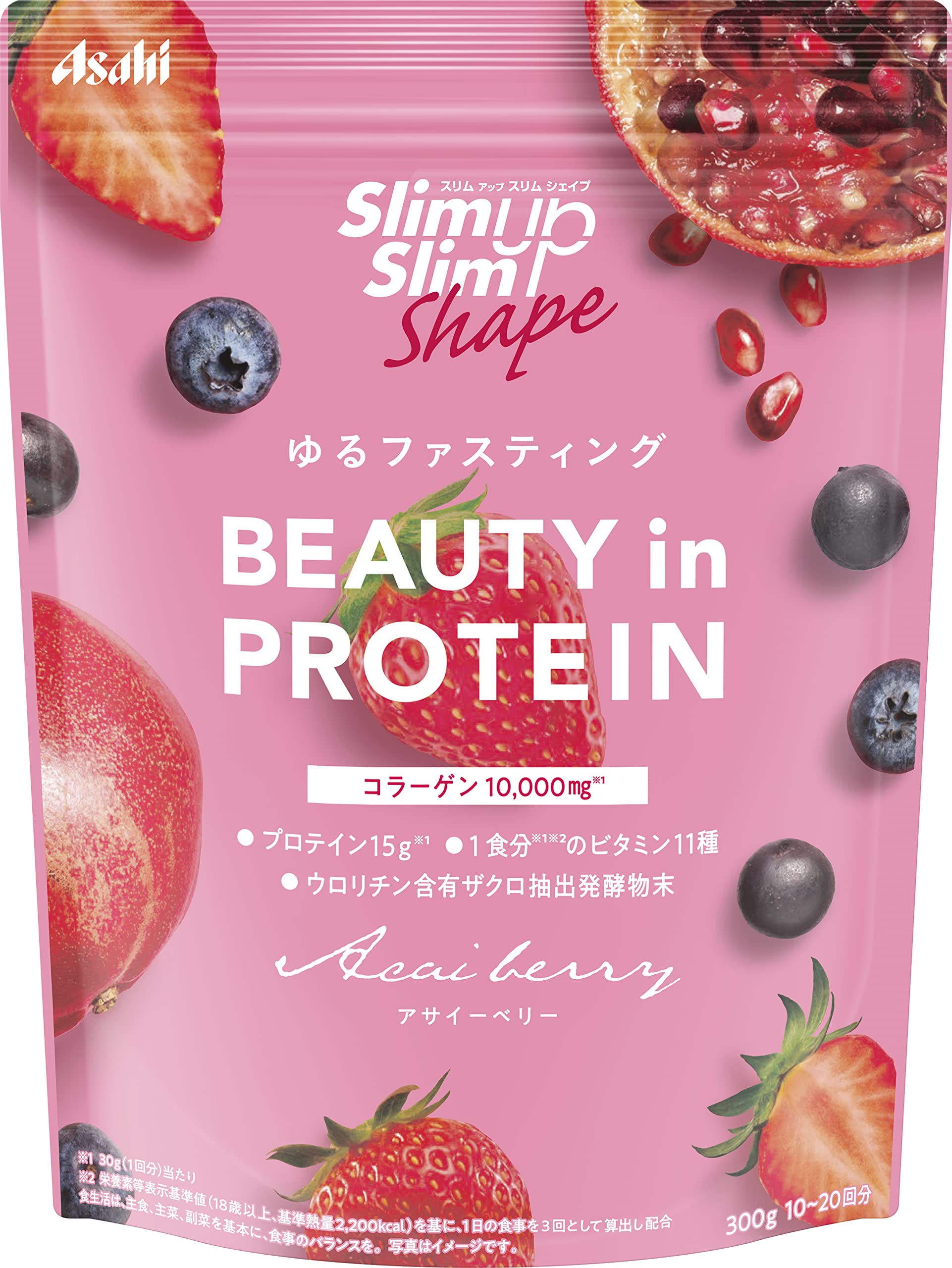 SLIM BEAUTY HOUSE ENZYME RAW FOOD 60包 Slim Up Slim Shape Beauty-in Protein Acai Berry 300g ｜ DOKODEMO