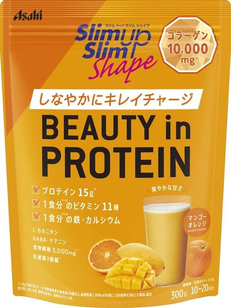 スリムアップスリムシェイプ BEAUTY in PROTEIN マンゴーオレンジ 300g