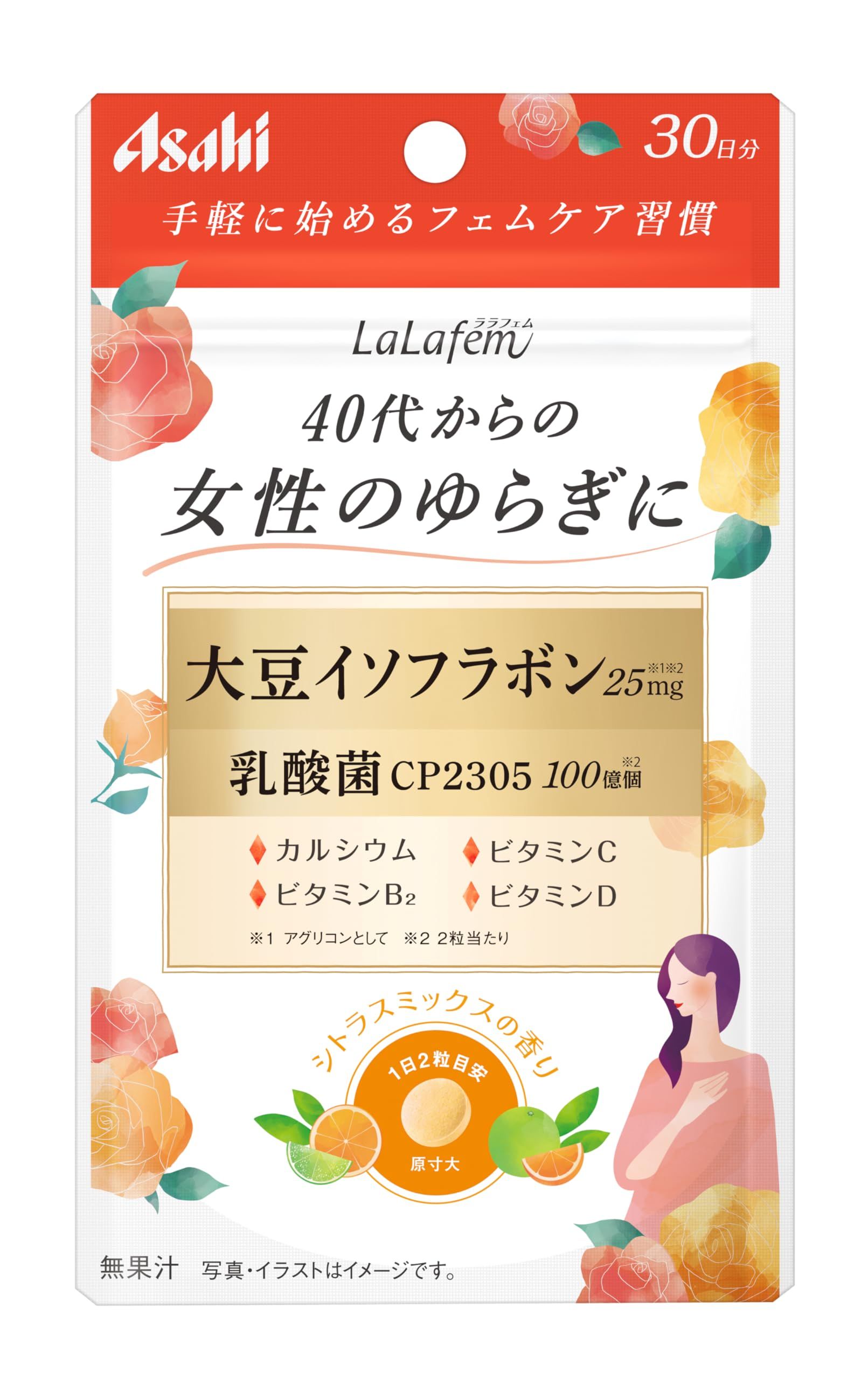 Asahi Group Foods LaLafem 柑橘混合香味 60 片（30 天供应量）