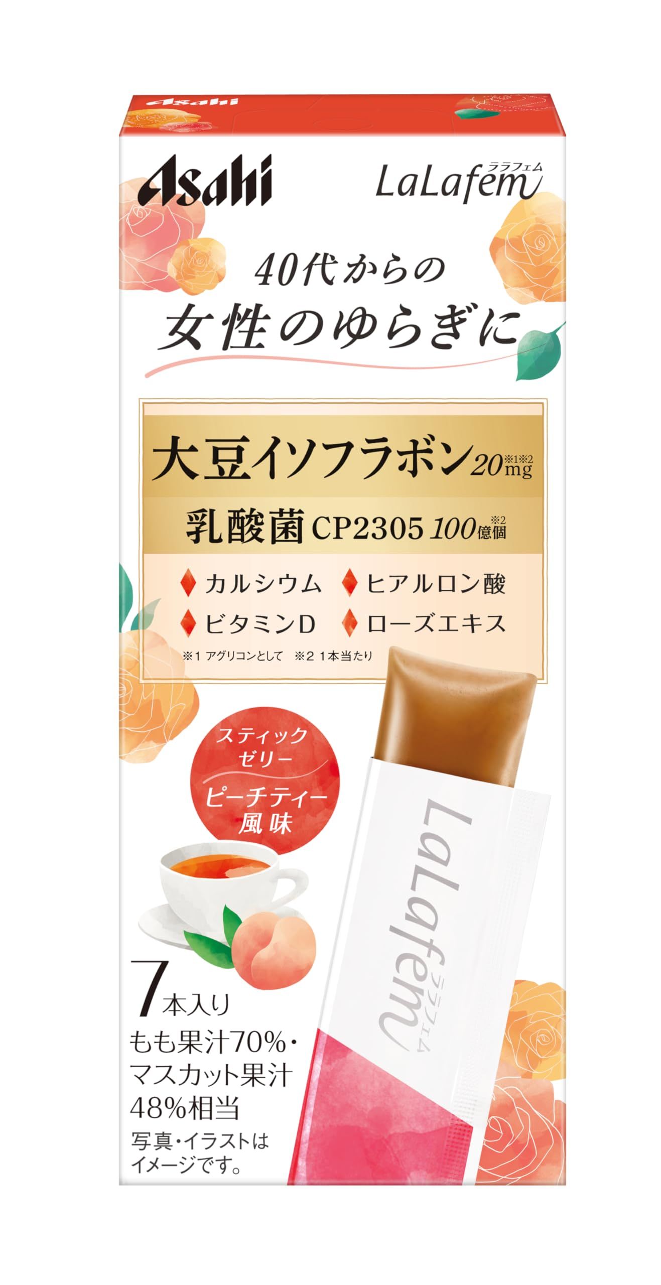 朝日集团食品 LaLafem 果冻桃茶味 (7 瓶)