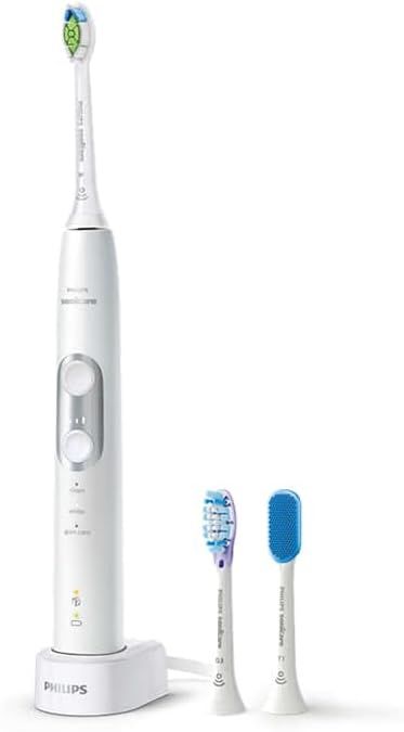 PHILIPS Sonicare Protect Clean Premium Rechargeable Electric Toothbrush HX6877-56 White