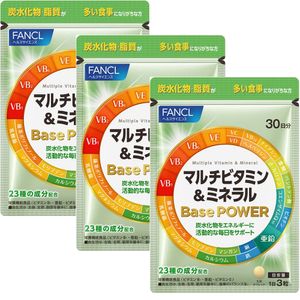 FANCL 复合维生素与矿物质基础能量片 90 天用量（90 片 x 3）
