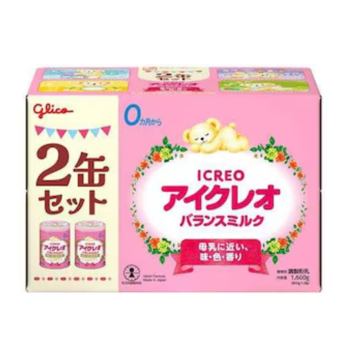 りょー様ICREO バランスミルク 800g ICREO Balance Milk Infant Formula 800g × 2-Can Set (0–12 Months