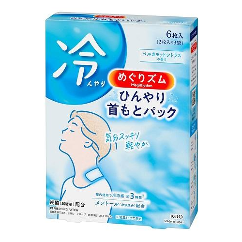 花王MegRhythm 清涼頸膜 6片裝