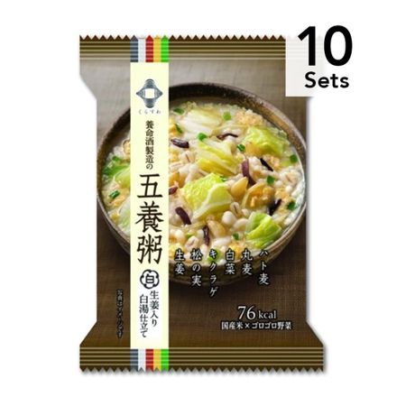 [Set of 10] Goyo Porridge White (with ginger and boiled water) 18.6g