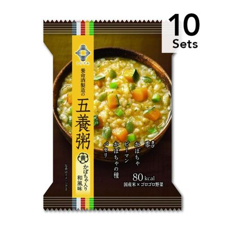 [Set of 10] Goyo Porridge Yellow (Japanese Flavor with Pumpkin) 19.9g