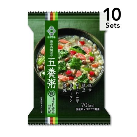[Set of 10] Goyo Porridge Green (Spinach & Soy Milk Flavor) 18.5g