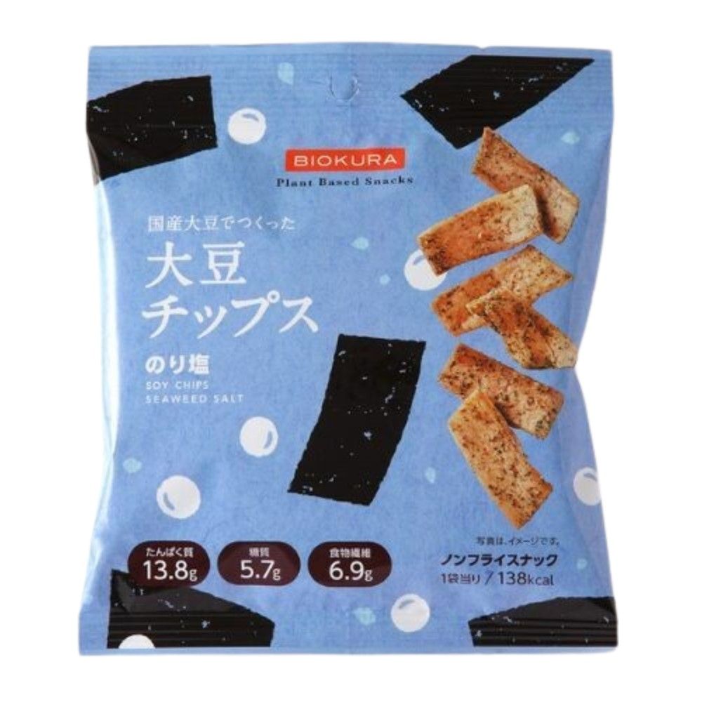 BIOKURA Soy Chips Seaweed Salt 35g