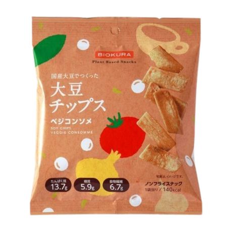 BIOKURA 대두 칩스 베지 콘소메 35g