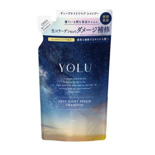 YOLU 深层夜间修护洗发水补充装 350mL