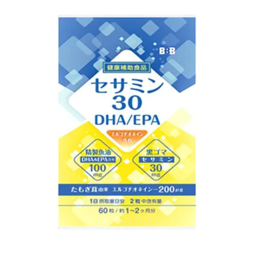 芝麻素 30 DHA EPA (60 片) 麦角硫因保健品 20.4g (340mg x 60 片)