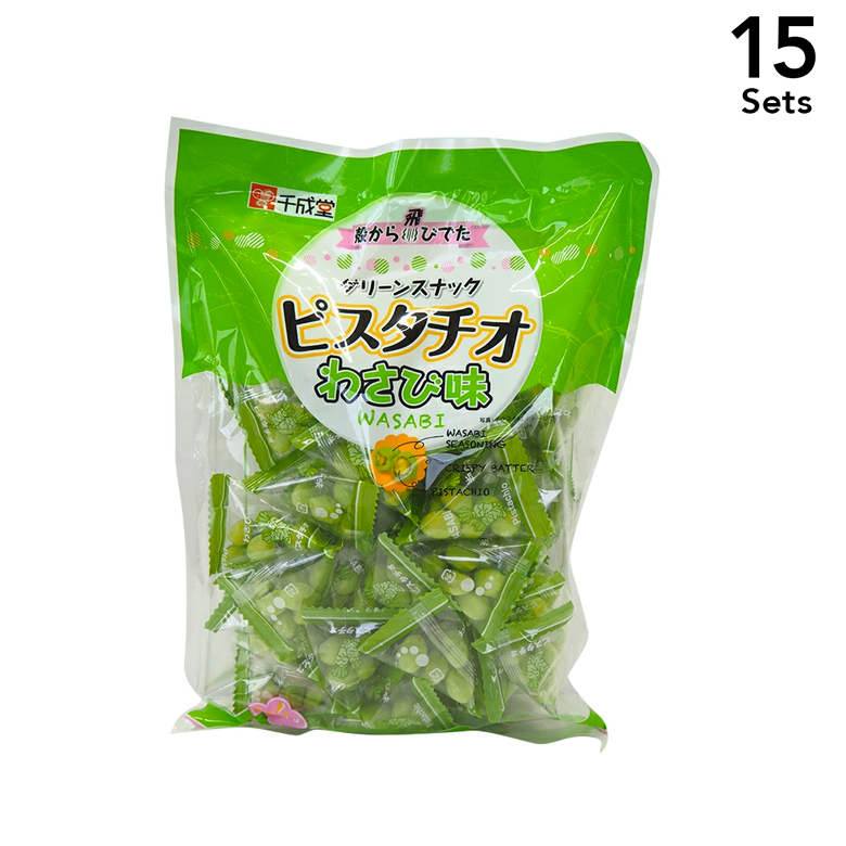 【15개 세트】센나리도 그린 스낵 피스타치오 와사비맛 80g