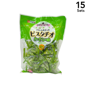 [Set of 15] Sennarido Green Snack Pistachio Wasabi Flavor 215g
