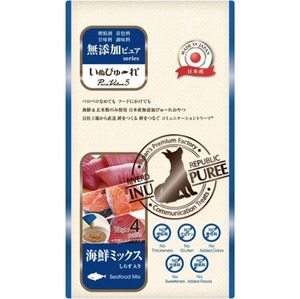 Inupyure 无添加 纯正五种海鲜混合装 13g x 4 瓶