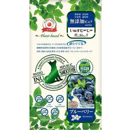 이누스무~지~ 무첨가 퓨어 PureValue5 식물성 블루베리 12g×4개입