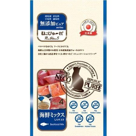 Nekopure 无添加 PureValue5 海鲜混合料 13g x 4 瓶