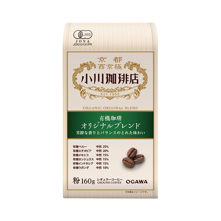 小川咖啡厅有机咖啡原味混合粉 160g