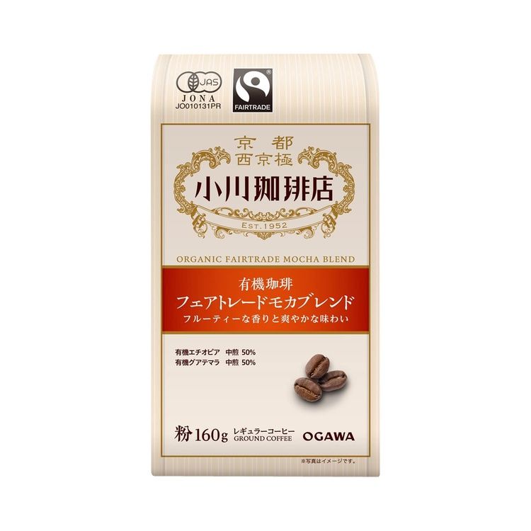 Ogawa Coffee Shop Organic Coffee Fair Trade Mocha Blend Powder 160g