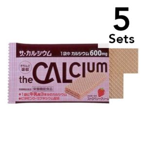 [Set of 5] The Calcium Strawberry Cream Sandwich 2 pieces 11.2g