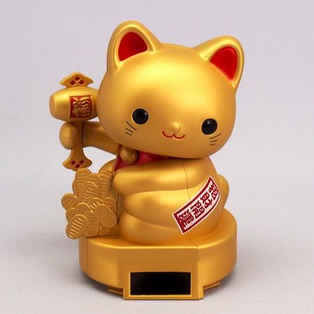 Solar baby lucky cat lucky charm RC-12KZII Gold