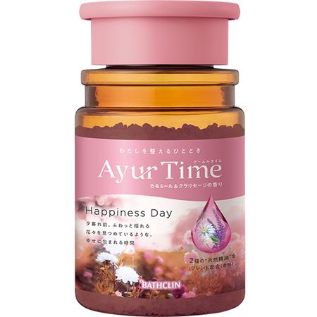 Ayurtime Happiness Day Bath Salt, Chamomile & Clary Sage Scent, 520g