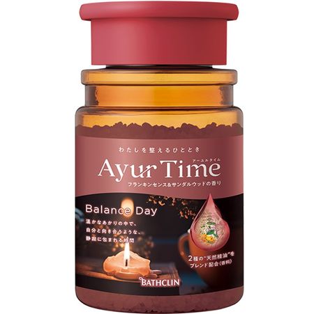 Ayurtime Balance Day Bath Salt, Frankincense & Sandalwood Scent, 520g