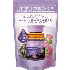 Ayurtime 晚安沐浴盐雪松木和天竺葵香味补充装 520g