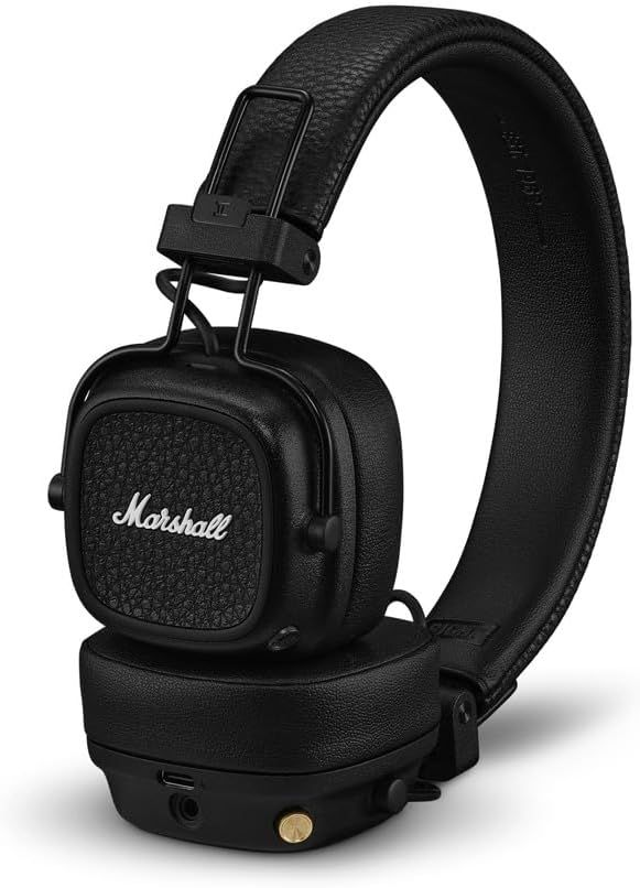 Marshall Bluetooth Headphones Major V Black MAJOR5BLACK [Bluetooth Compatible]