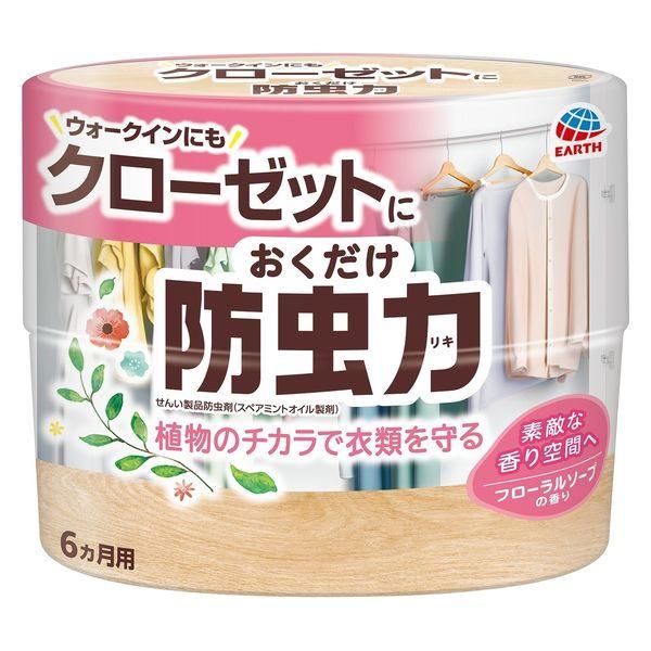 アース製薬 クローゼットにおくだけ 防虫力 300mLフローラルソープの香り