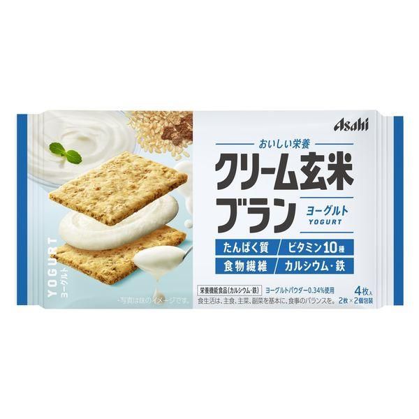 Asahi Group Foods Cream Brown Rice Bran Yogurt 2 pieces x 2 pieces