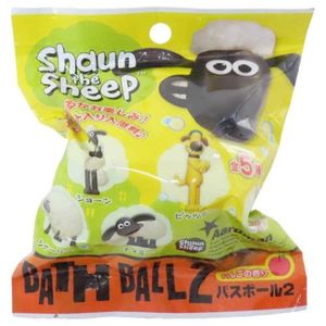 SK Japan Shaun the Sheep Bath Ball 2 Apple Scent 60g 1 serving